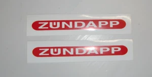 Zündapp Aufkleber Rot / Weiß Tank / Seitendeckel - Bild 1 von 2