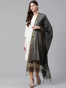 Rajasthani Dupatta Bufanda Hecha a Mano Chunni Lentejuelas Estola Hijab Envoltura Ropa de Fiesta - Imagen 1 de 2