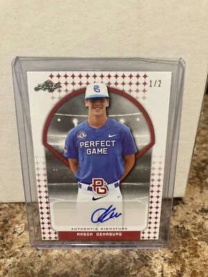 MASON DENABURG 2017 Leaf Perfect Game All American Classic Prospect Auto RC 1/2 - Image 1 of 2