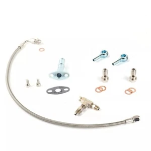 Oil Water Line 7/16" Oil Feed & M14 x1.5mm 5/16" w/Garrett T25 T28 GT25 28 JB - Imagen 1 de 9