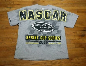 T-SHIRT NASCAR SPRINT CUP SERIE 2015 2XL double face invecchiato spell out - Foto 1 di 7