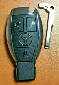 CLÉ Télécommande Mercedes classe A/ B/ C/ E / S/ ML/ CLK/ SLK/ SL 433 MHZ 3 BTN - Picture 1 of 1