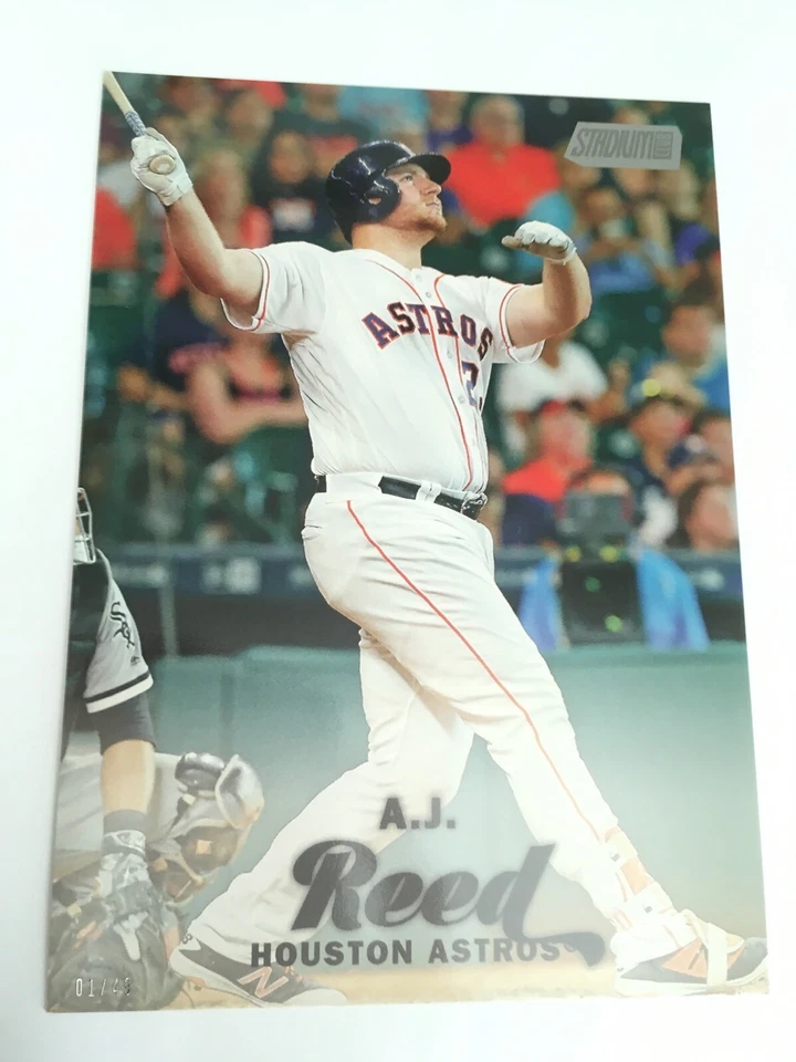 2017 Topps Stadium Club Jumbo 5x7 A.J. Reed Astros 180 #’d 01/49 - Image 1 of 1