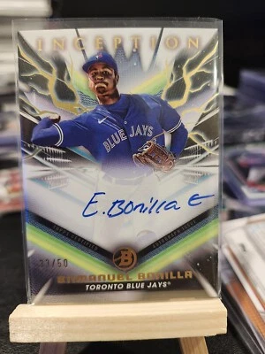 2023 Bowman Inception ENMANUEL BONILLA AUTO #'d /50  33/50  #bpa-eb 🔥 - Image 1 of 3