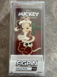 FiGPiN Minnie Mouse 1021 Brillo Navidad LE500 Como Nuevo - Imagen 1 de 8