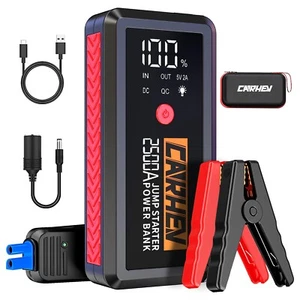 Premium 2500A Jump Starter Power Pack, Portable Car Battery Booster Jump 12V Veh - Picture 1 of 8