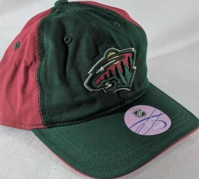 Gorra de béisbol LZ Reebok para niñas jóvenes OSFA Minnesota Wild Hockey NHL NUEVA E20 Foto 1 de 4