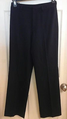 Nine West Pants, women's  size 4, dressy, navy blue, straight leg, rayon blend  - Image 1 of 4