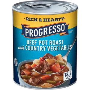 Beef Pot Roast with Country Vegetables Soup Rich and Hearty Canned Soup Glute... - Picture 1 of 6