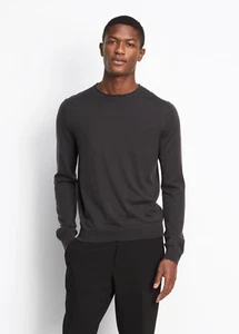 M178 NWT VINCE WOOL CASHMERE CREW NECK MEN SWEATER SIZE L in BW $285 - Picture 1 of 3