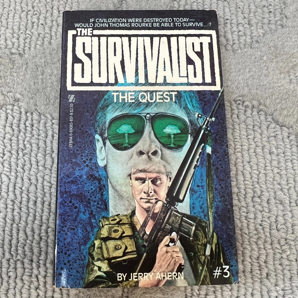 The Quest Science Fiction Paperback Book by Jerry Ahern Zebra Books 1981 - Image 1 of 4