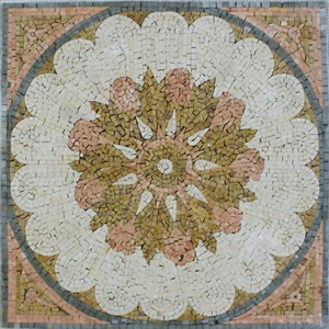 Floor Carpet Blossom Garden Home Marble Mosaic - Picture 1 of 1