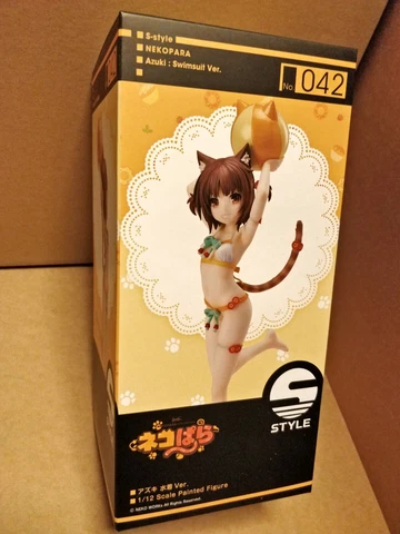 OFFICIAL S-STYLE NEKOPARA AZUKI SWIMSUIT VER. 1/12 ASSEMBLY FIGURE - NEW SEALED Cover