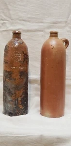 ANTIQUE German Clay Stoneware Mineral Water Bottle HERZOGTHUM SELTERS NASSAU-PR - Picture 1 of 9