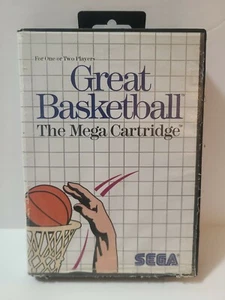Sega Master System - Great Basketball  (1987)  Box And Cartridge No Manual RaRe - Picture 1 of 9