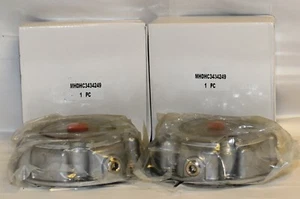 ALUMINUM STEER HUBCAP PAIR (2 HUB CAPS) W/GASKETS AND SIDE PLUG 3434249 - Picture 1 of 3