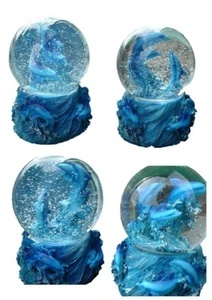 Grosse Delfin Schneekugel Delphin Glimmerkugel 14cm Glitzerkugel Dekoration Deko - Bild 1 von 1