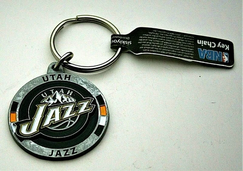 Utah Jazz NBA Basketball Team Logo Key chain NOS 2011 New Siskiyou Cover