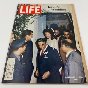 Vintage Life Magazine November 1st 1968 Jackie’s Nov Wedding Kennedy Onassis - Imagen 1 de 22