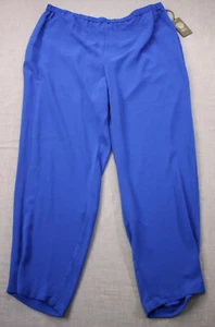 Vince Camuto Essentials Women Cobalt Blue Lightweight Stretch Pants NWT  XL  $79 - Picture 1 of 3