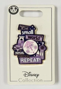 Disneyland It's A Small World Clock Tower Repeat Purple Glitter Disney Parks Pin - Picture 1 of 1