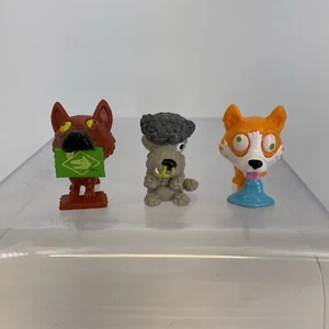 Moose Toys Uggly's Pet Shop Mixed Lot of 3 Figures 1.5" Inch Toys Dogs - Picture 1 of 6