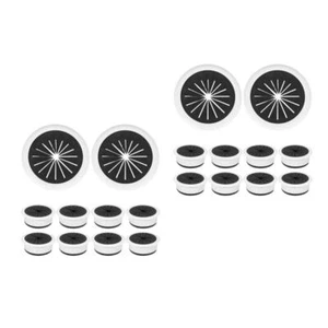 Lot de 2 œillets de bureau décoratifs couvercle trou de fil cordon pour bureau - Photo 1/12