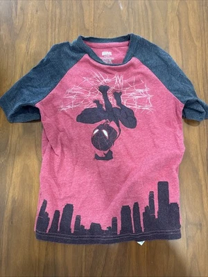 Marvel Spider-Man (Miles Morales) Red/Black T-shirt Kids 5/6T (Faded) - Image 1 of 3