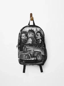 Mochila 3 Vatos Locos, Bolso de Arte Gangsta Estilo Chicano para Aficionados a la Ropa de Calle - Imagen 1 de 1