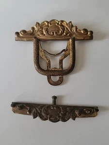 Antikes viktorianisches Fotoalbum Messing Riegel Hardware  - Bild 1 von 6