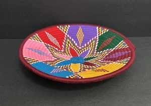 Ethiopian Eritrean Handwoven Coil Bowl Basket, African Art, 10.75” Diameter - Picture 1 of 24