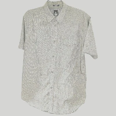 Volcom Stone Men's Large Short Sleeve Button-Up Shirt In Green Plaid - Image 1 of 4