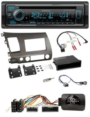 Kenwood Lenkrad Bluetooth DAB USB CD Autoradio für Honda Civic Hybrid 2006-2010 - Bild 1 von 4