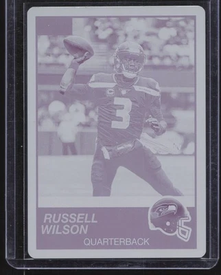 2019 Score #314 Russell Wilson Print Plate 1/1 - Image 1 of 2