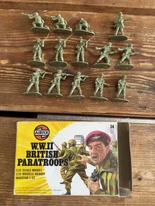 Airfix WWII British Paratroops 1/32 Scale Plastic Soldiers 14 Figures 1977 MIB - Picture 1 of 8