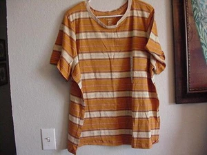 SONOMA WOMENS PLUS SIZE 2X STRIPE CREWNECK SHORT SLEEVE PULLOVER TOP TEE NEW - Picture 1 of 1