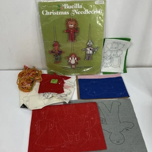 Bucilla Christmas Needlecraft Jeweled Felt Ornaments Dorothy Friends 2113 READ - Picture 1 of 6