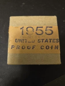 1955 U.S. Mint Proof Set Original Box And Tissue - Picture 1 of 7