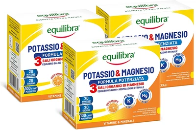 Integratori Alimentari, Potassio E Magnesio 3 Formula Potenziata, Integratore Ma - Immagine 1 di 4