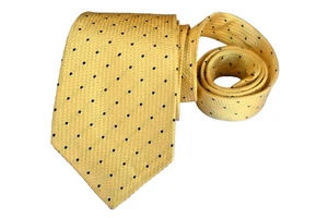 CRAVATTA UOMO TURNBULL & ASSER GIALLO/LARGHEZZA GEOMETRICA: 3,5/8" LUNGHEZZA: 60" - Foto 1 di 3
