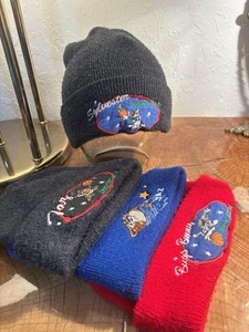 ~VTG~1996 4 Original Space Jam ‘Bugs Bunny’ ‘Slyvester’ 2 ‘Taz’ Beanies OSFM - Picture 1 of 8