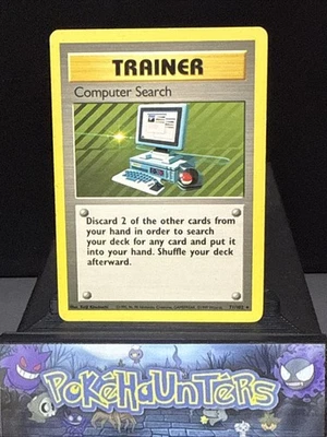 Pokemon Card Computer Search 71/102 Base Set Rare Trainer Played - Image 1 of 2