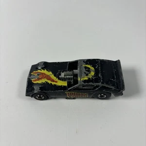 Coche divertido antorcha humana vintage Hot Wheels Marvel Fantastic 4 1977 pared negra   - Imagen 1 de 6