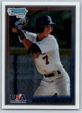 2010 Bowman Chrome Michael Lorenzen Rookie First Bowman RC #USA-8