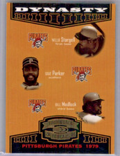 2004 Donruss Throwback Threads Dynasty Willie Stargell Dave Parker Bill Madlock
