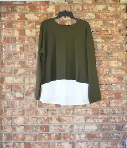 Two by Vince Camuto Multicolored Long Sleeve Top Size XL NWT - Picture 1 of 3
