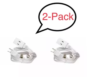 (2er-Pack) 3 Steckdosen Strom Verlängerungskabel, 6 Fuß, weiß, 16 AWG - Bild 1 von 1
