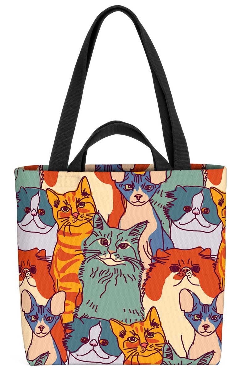 Borsa Shopper Borse Con Gatti Borse Con Gatti Vendita BORSA
