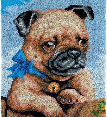 Bull Dog Rug Latch Hooking Kit (61x81cm) - Image 1 of 4