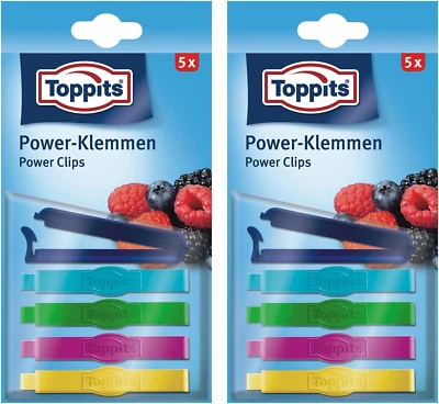Toppits Toppits Power 10 Stück Clips / Gefrierclips Gefriergeeignet Bis -40°C